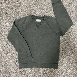 Everlane Green Crew Neck Sweater with Textured Knit